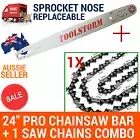 24" PRO CHAINSAW BAR AND 1 CHAIN 3/8 063 84DL FOR MTM 82SX 82CC