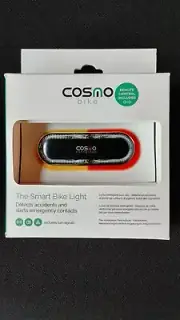 Bike Light. COSMO connected. The Smart bike light detects accidents and alerts.