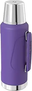 Super Sparrow Stainless Steel Water Bottle - 2L - Wide Mouth Vacuum Insulated Flask - BPA-Free ThermosBottle - Leakproof Lid Doubles as Cup