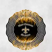 New Orleans Saints Inspired 10" Wind Spinner #2