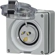MAX COOL 15A/3Pin Power Inlet Suitable for Caravan Motor Home RV 250V Electrical Socket Camper Inlet Socket Accessories