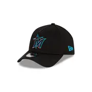 Miami Marlins MLB Essentials Black 9FORTY A-Frame Snapback