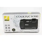 Nikon Digital Camera COOLPIX W300 BK Black Waterproof W300BK 16.05 megapixels