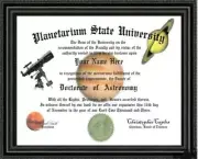Astronomy Lover's Doctorate Diploma / Degree Custom made and Designed for you