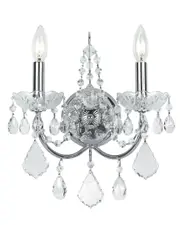 Crystorama 2-Light Imperial Sconce with Swarovski Crystals