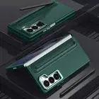 Kickstand Pen Slot Shockproof PC Case w Screen Protector For Samsung Z Fold 6/4