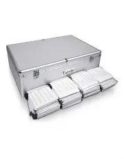 [Embellir] CD/DVD Cases Storage Box 1000 Discs in Silver