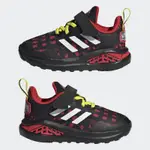 ADIDAS 愛迪達 運動鞋童鞋小童兒童 魔鬼氈 漫威 聯名款 黑紅  FORTARUN  H68114好穿 好走