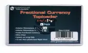 1 - GUARDHOUSE FRACTIONAL CURRENCY RIGID TOPLOADER 2 7/8" x 5 7/16" - 12 mil