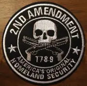 2nd amendment America's Original Homeland Security 1789 Hot Iron Patch