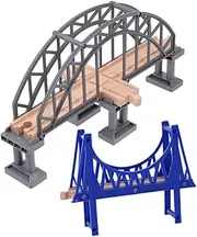 Funny Bridge Toy DIY Train Accessory Model Train Bridge Decorative Track Accessory Simulation