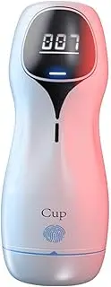 Automatic Male Masturbator Cup, Male Sex Toys Cup, 3D Realistic Textured Sleeve Heating LCD Display Pocket Pussy for Men Adult Sex, Electric Penis Pump, Rotating Thrusting Pocket Pussy Stroker