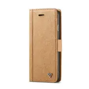 For Iphone 6 Whatif Kraft Paper Tpu + Pc Horizontal Flip Protective Case With Holder and Card Slots and Wallet(Brown)