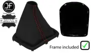 RED STITCH LEATHER MANUAL GEAR BOOT +PLASTIC FRAME FOR RENAULT TALISMAN 15-20