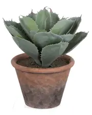A&B Home 9.5in Potted Plush Cactus