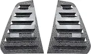 Rear Side Window Trim Spoiler Compatible for VW Golf 7 MK7 MK7.5 2013-2019 Shark Gills Cover Louver Air Vents Auto Accessory(Carbon Look)