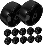 Toddmomy 12 Pack Mower Parts String Trimmer Wheel Solid Wheels Pp Material Versatile Casters for Mowers Furniture