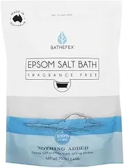 Bathefex Fragrance Free Epsom Salt Bath, 750g