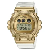 在飛比找ETMall東森購物網優惠-【CASIO 卡西歐】 G-SHOCK 金屬錶圈 透明手錶-