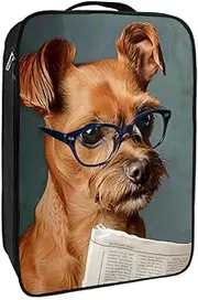 [YTYVAGT] Shoe Bags for Travel,Travel Shoe Bags for Packing,Shoe Travel Bag,Brussels Griffon Dog Reading Book