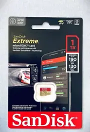 1TB Micro SD Sandisk Extreme Memory Card DashCam 4K V30 Class10 U3 GoPro Fast