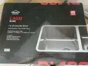 NEW Abey Lago 1 & 1/3 Bowl Kitchen Sink UNDERMOUNT OR TOP MOUNT WAS $750 BARGAIN