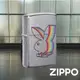 ZIPPO 花花公子-經典彩虹兔防風打火機 美國設計 官方正版 現貨 禮物 送禮 刻字 客製化 終身保固 49343