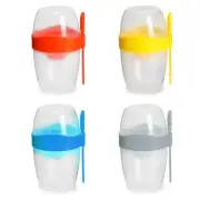 Portable Breakfast Cups Oatmeal Cereal Nut Yogurt Salad Cup Container with Spoon
