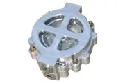 6" Hi-Flow See Through Oil Filter Clear Anodised-12AN With 60 Micron Element