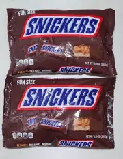 2x SNICKERS Fun Size Chocolate Candy Bars, 10.59 oz Bulk Candy Bag