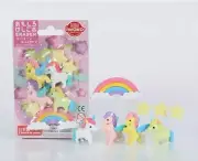 IWAKO Blister Pack Eraser - Unicorn & Pegasus - Made in Japan