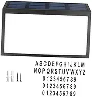 Tofficu 1 Set Solar Powered Address Sign Lamp House Number Light for Outdoor Use Durable Material with Bright Illumination for Gardens Streets and Yards