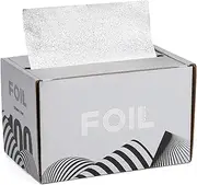 Segbeauty Hair Foils for Highlighting, Aluminium Foil for Hair Bleaching, Salon Foils Roll for Bleaching, Lightening, Hair Salon, with Cutter on the Box (Silver)