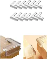 12 Pack Corner Protector for Child, Clear Furniture Corner Guard & Edge Safety B