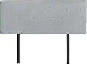 Linen Fabric Double Bed Deluxe Headboard BedHead - Stone Grey