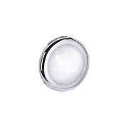 2 x Narva 12V LED 3W Chrome Bezel Interior Lamp Light 6000K Cool White 87453-12