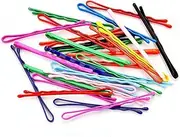 Decorative Bobby Pins Colorful 50 Pieces For Women Girls Colored Hair Barrettes Metallic Bobbie Pins Multi Colored Styling Clips For Lady Wedding Hair Accessories