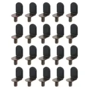 36 Pcs 1/4" L-Shelf Pins Bracket Peg, Metal Shelf Pegs Black Cover, Red Bronze