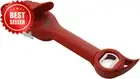 Auto Safety Master Can Bottle Jar Opener 9x2.75 Inches Red Easy Grip