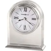NEW Howard Miller Optica Alarm Clock, Crystal, Silver, 14cm