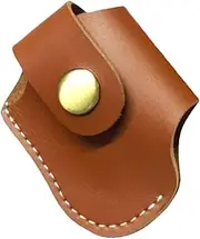 [CHILDWEET] Wear Resistant Leather Lighter Sleeve Portable Smoke Lighter Case Multifunctional Protector for Cigarettes and Business Cards Convenient Travel Accessory