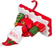VERDANVERSE Christmas Stocking Hook Holders Xmas Stocking Hook Christmas Stocking Clips Holiday Stickers Weighted Stocking Holder Ornament Stocking Stand Sacks Large Plush Door Red Resin