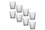 2x 4pc Duralex Picardie 250ml Glass Tumbler Drinking Water Juice Cup Set Clear