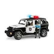 Bruder Licensed 1:16 Scale Jeep Wrangler Rubicon Police Vehicle With Policeman & Accessories Model Toy