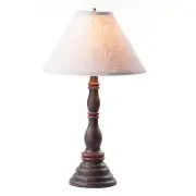 Davenport Lamp in Espresso and Salem Brick Stripe with Shade