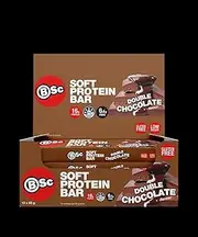 BSc Soft Double Chocolate Protein Bars 55 g (Pack of 12)
