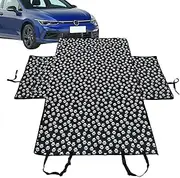 Car Pet Seat Cover Back Seat,Dog Hammock Heavy Duty Backseat Protector - Pet Trucks Protector, Anti-Slip Backing Scratch Proof for Dirt, Hair, Camping Mat