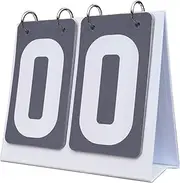 QSTDGVPW Portable Scoreboard with 2Digit Flip Numbers