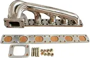 Xuanqingyi Store Stainless Steel T3 TURBO MANIFOLD Compatible with BMW E36 M3 323 325 328