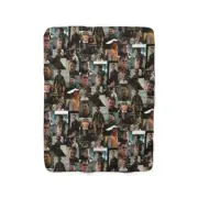 Miles Teller Photo Collage 4 Sherpa Fleece Throw Blanket Miles Teller Collage